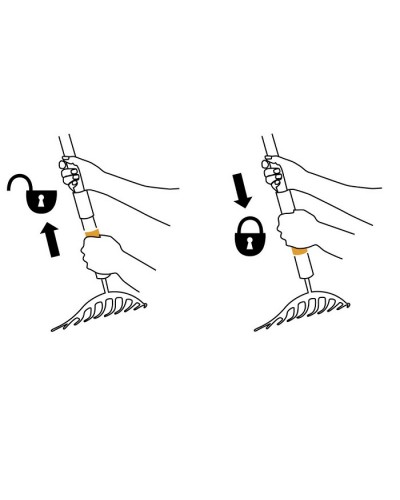 Грабли Fiskars QuikFit™ 24 см 10 зубов, 135 501 (1000651) Грабли Fiskars QuikFit™ 24 см 10 зубов, 135 501 (1000651)