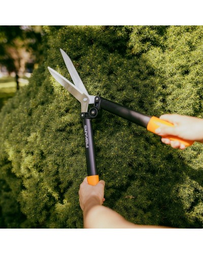 Ножиці для живоплоту механічні Fiskars PowerLever™ HS52, 22 см, 114750 (1001564) Ножиці для живоплоту механічні Fiskars PowerLever™ HS52, 22 см, 114750 (1001564)