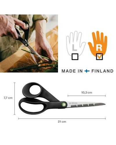 Універсальні зубчасті ножиці Fiskars Functional Form 21 см, 1062544 (1074544)