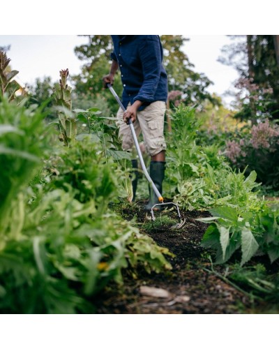 Сапа двусторонняя для сорняков Fiskars Ergonomic 15 см с эргономичной ручкой 150 см (1077111) Сапа двусторонняя для сорняков Fiskars Ergonomic 15 см с эргономичной ручкой 150 см (1077111)