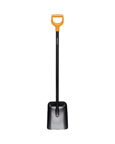 Лопата подборная металлически монолитная Fiskars Solid, D-ручка, 127 см (1066718)