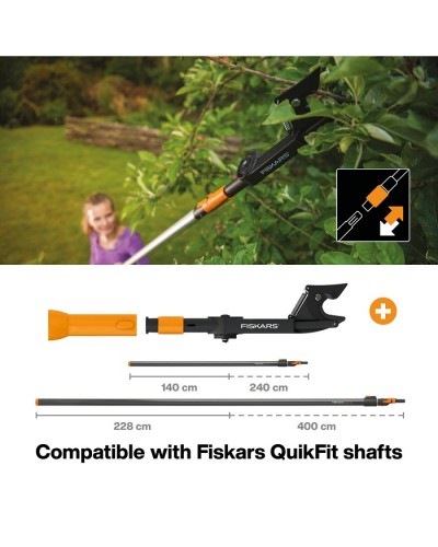 Ручка телескопическая алюминиевая Fiskars QuikFit™ L 228-400 см, 136032 (1000665) Ручка телескопическая алюминиевая Fiskars QuikFit™ L 228-400 см, 136032 (1000665)