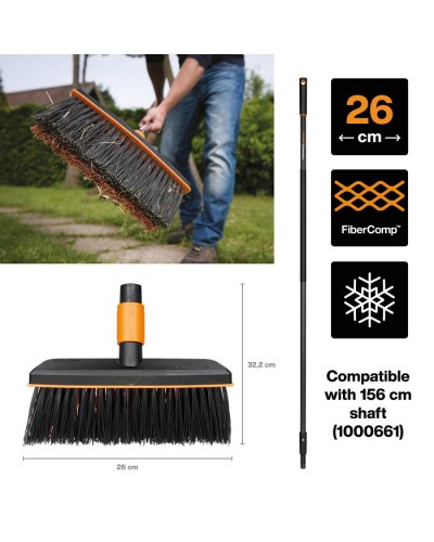 Щетка для уборки во дворе и дома Fiskars QuikFit™ 26 см, 135532 (1001417) Щетка для уборки во дворе и дома Fiskars QuikFit™ 26 см, 135532 (1001417)