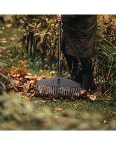 Пластиковые грабли для газонов Fiskars Solid™ L 52 см с алюминиевой ручкой 160 см, 135016 (1003465)