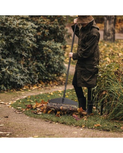 Пластиковые грабли для газонов Fiskars Solid™ L 52 см с алюминиевой ручкой 160 см, 135016 (1003465)