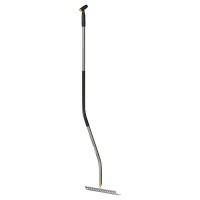 Грабли металлические Fiskars Ergonomic 36 см с эргономичной ручкой 150 см (1077112)