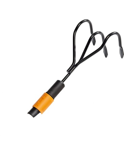 Разрыхлитель (культиватор) Fiskars QuikFit™ 12 см, три зуба, 136511 (1000680)