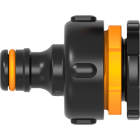 Штуцер різьбовий пластиковий Fiskars 1" з перехідником 3/4" + 1/2" (1027052)