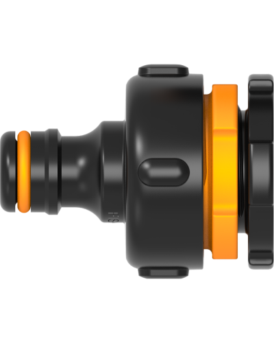 Штуцер різьбовий пластиковий Fiskars 1" з перехідником 3/4" + 1/2" (1027052)