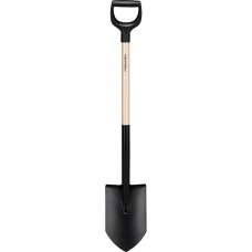 Лопата штыковая с деревянной ручкой Fiskars Solid 108 см, 1014816 (1066721)
