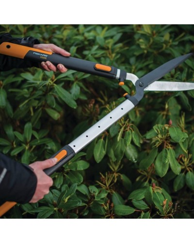 Ножиці для живоплоту механічні телескопічні 68-93 см Fiskars SmartFit™ HS86, 22 см, 114800 (1013565) Ножиці для живоплоту механічні телескопічні 68-93 см Fiskars SmartFit™ HS86, 22 см, 114800 (1013565)