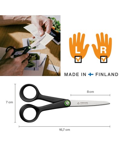 Универсальні ножиці Fiskars Functional Form ReNew Small 17 см, 1062545 (1074543)