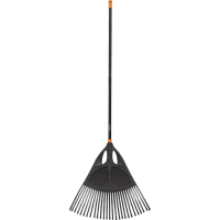 Грабли пластиковые веерные Fiskars Solid XL 65 см с ручкой, 135090 (1015645)
