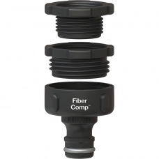 Штуцер резьбовой пластиковый Fiskars FiberComp 1" с переходником 3/4" + 1/2" (1027056)