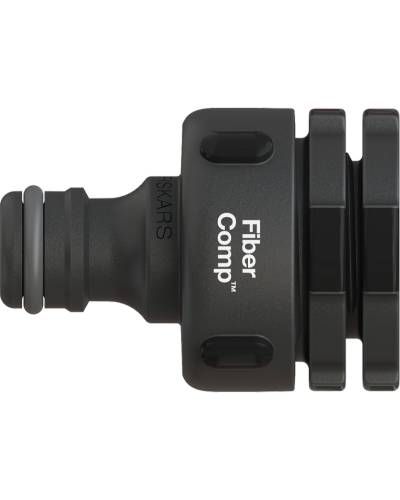 Штуцер різьбовий пластиковий Fiskars FiberComp 1" з перехідником 3/4" + 1/2" (1027056)