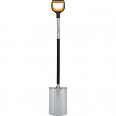 Лопата штыковая со скругленным лезвием Fiskars Xact™ 120 см со шкалой (1066730)