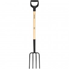Вилы садовые с деревянной ручкой Fiskars Solid 113 см (1070676)