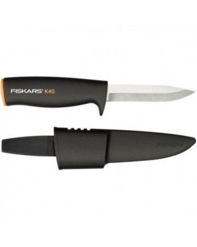 Нож общего назначения Fiskars K40, поплавок + чехол, 125860 (1001622)
