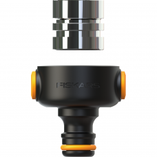 Штуцер + адаптер Fiskars для смесителя M22x1", M24x1" (1027062)