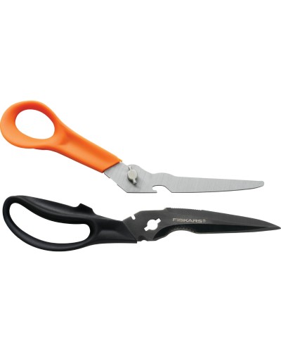 Багатофункціональні ножиці 9-в-1 Fiskars Cuts+More 23 см, леза з титановим покриттям (1000809)