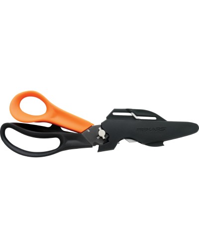 Багатофункціональні ножиці 9-в-1 Fiskars Cuts+More 23 см, леза з титановим покриттям (1000809)