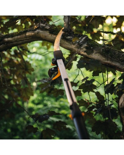 Телескопічний висоторіз Fiskars PowerGear™ UPX86, 2.4-4 м, 32 мм + садова пилка UPX80, 330 мм (1023634)