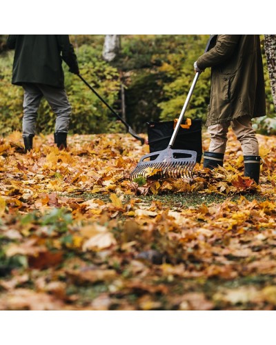 Грабли пластиковые Fiskars X-series (Xact) XXL 61 см с алюминиевой ручкой 160 см (1027036)