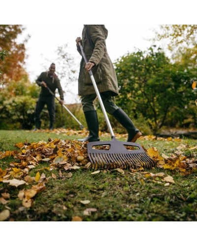 Грабли пластиковые Fiskars X-series (Xact) XXL 61 см с алюминиевой ручкой 160 см (1027036)