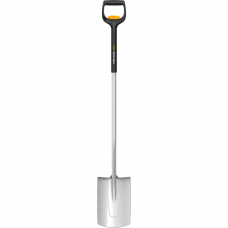 Лопата штыковая со скругленным лезвием телескопическая Fiskars Xact™ 111-130 см со шкалой, 1000620 (1066733)