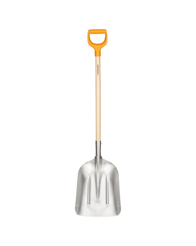 Лопата для прибирання снігу та зерна Fiskars алюмінієва 31 см (1001637)