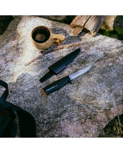 Подарочный набор Fiskars Fireplace Set, топор X5 XXS + нож K40 + точилка Xsharp (1057913)
