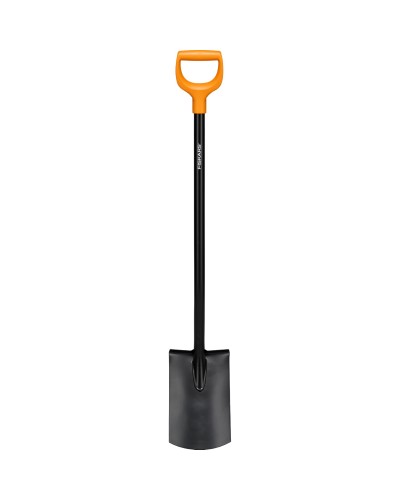 Лопата штыковая со скругленным лезвием Fiskars Solid 117 см, 1003456 (1066717)