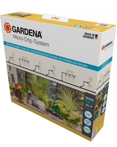 Комплект поливу Gardena Micro-Drip-System Terrace Set на 30 рослин (13400-20)
