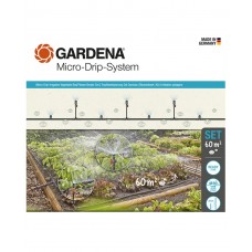 Комплект поливу Gardena Micro-Drip-System для клумб і грядок до 60 м2 (13450-20)