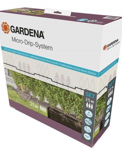 Комплект полива Gardena Micro-Drip-System для рядного полива 25 м, 1.6 л/час (13500-20)
