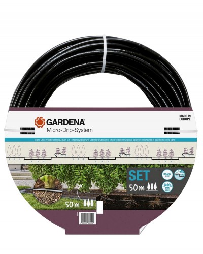 Комплект поливу Gardena Micro-Drip-System для рядного поливу 50 м, 1.6 л/год (13501-20)