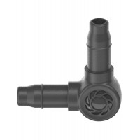 Соединитель L-образный Gardena Micro-Drip-System для шлангов 4,6 мм, 10 шт (13212-20)