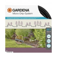 Базовий комплект поливу шланга-дощувача Gardena Micro-Drip-System 15 м, 1,5 л/год (13010-20)