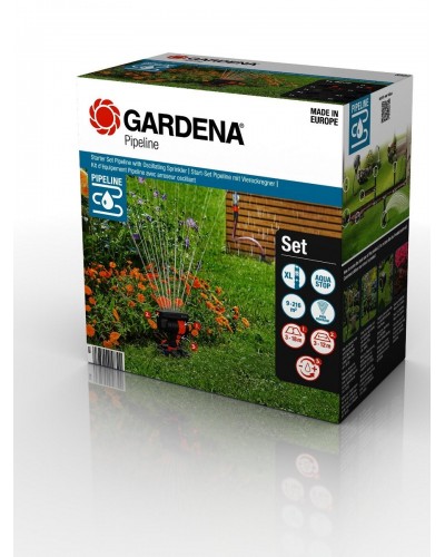 Комплект Gardena Pipeline Set стартовый с осцилирующим дождевателем (08272-20)