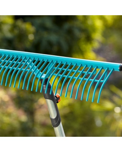 Граблі сталеві для очищення газонів Gardena Combisystem 60 см + ручка ергономічна вигнута 150 см (03381-30)