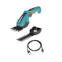 Ножиці для газонів акумуляторні Gardena ComfortCut Li Set USB-C (09888-20) + спрей для ножів 400 мл