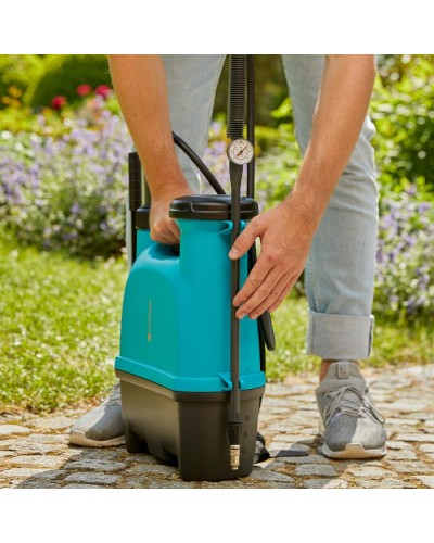 Опрыскиватель ручной ранцевый Gardena Comfort Plus 12 литров с манометром (11142-20) 