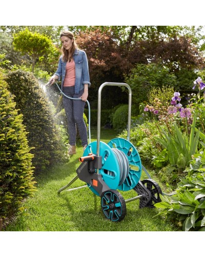 Тележка для шланга Gardena CleverRoll М Set с комплектом для полива (18513-20)
