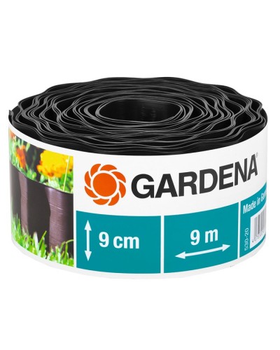 Бордюр садовий чорний Gardena 9 м х 9 см (00530-20)