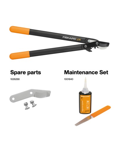 Сучкорез для зеленых веток до 38 мм Fiskars PowerGear™ L74, Bypass M 55 см, 112290 (1000582)