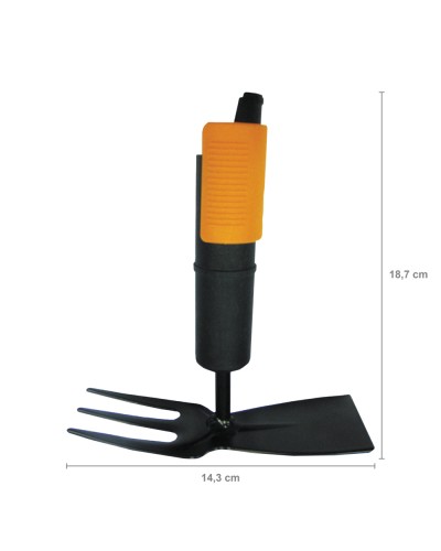 Сапка ручная Fiskars QuikFit™ 7,5 см, 3 зуба, 137572 (1000735) Сапка ручная Fiskars QuikFit™ 7,5 см, 3 зуба, 137572 (1000735)