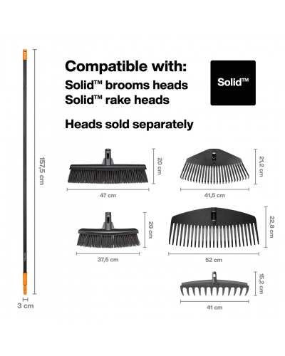 Щетка для уборки во дворе и дома Fiskars Solid™ L 47 см с алюминиевой ручкой 150 см (1025926) Щетка для уборки во дворе и дома Fiskars Solid™ L 47 см с алюминиевой ручкой 150 см (1025926)