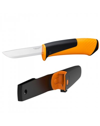 Універсальний ніж Fiskars Universal, помаранчевий із заточкою, 156017 (1023618)