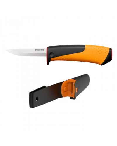 Ніж ремісника Fiskars Craftsman’s, червоний із точилкою, 156019 (1023620)