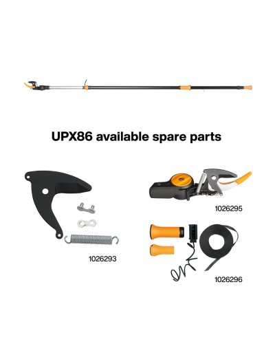 Телескопічний висоторіз Fiskars PowerGear™ UPX86, 2.4-4 м, 32 мм (1023624)